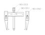 Forza Extractor Serie 9000 de 2 patas 160 x 160